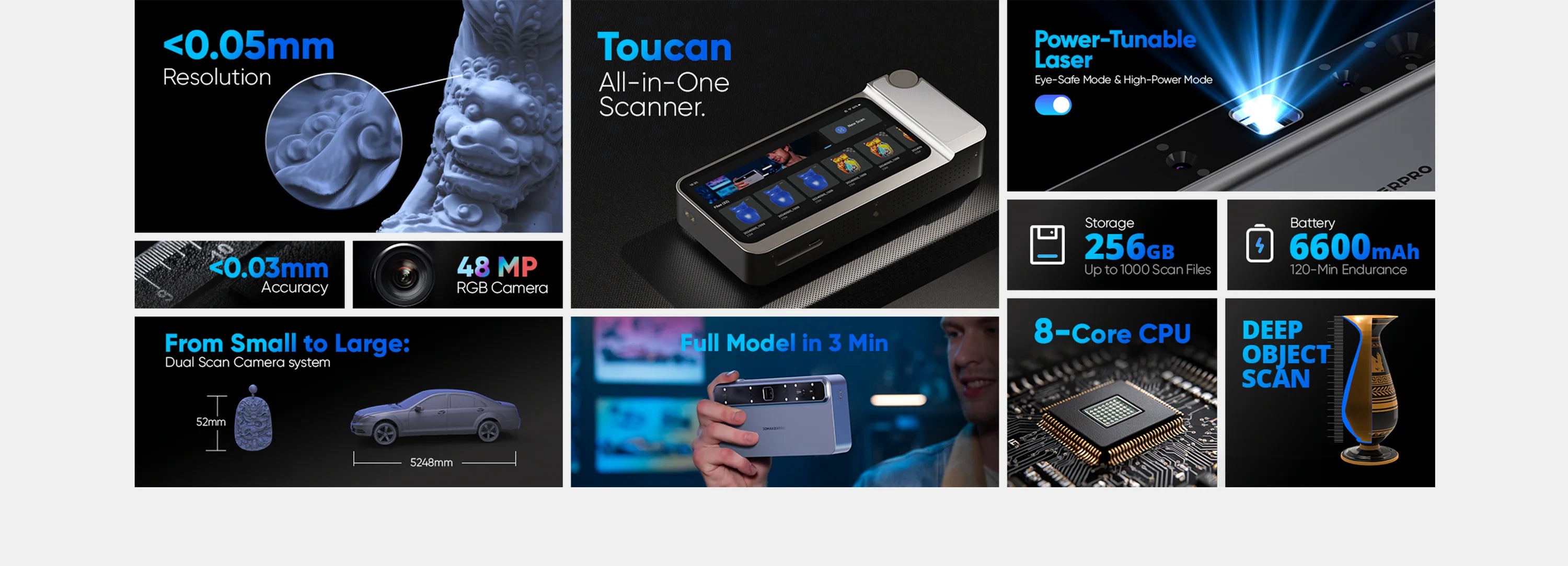 Scanner 3D Toucan