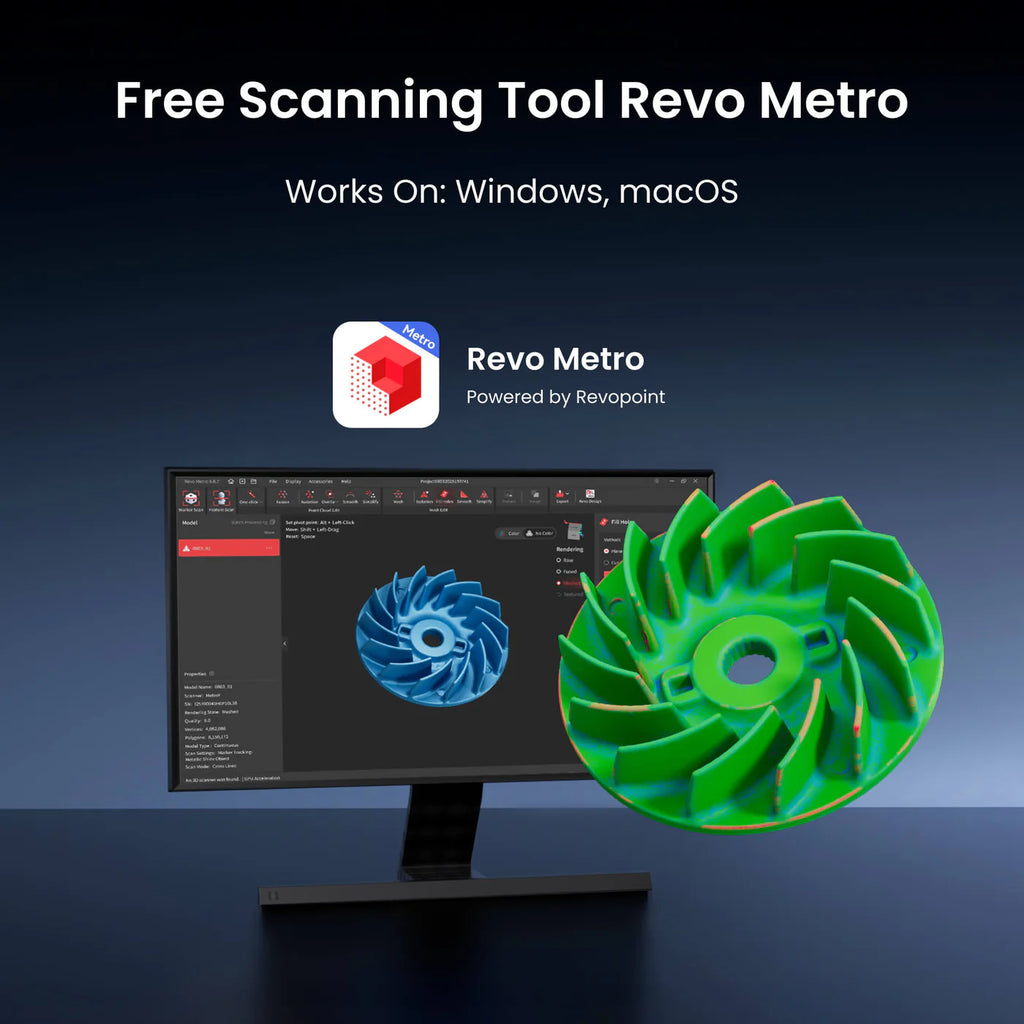 Scanner 3D Revopoint MetroX pro (Advanced Edition)